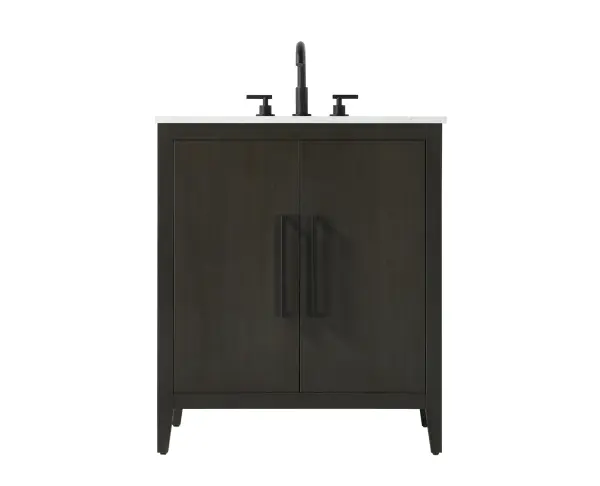 Dimensions
Length: 30"
Width: 21.5"
Height: 35"
Counter Top Length: 30"
Counter Top Width: 21.5"
Counter Top Height: 0.7"
Sink Width: 15.8"
Sink Depth: 10.9"
Sink Height: 6"
Sink Drain Hole Size: 1.77"
Faucet Hole Spacing: 8"3 Holes"
Specifications
Assembly Required: NO
Base Material: Solid wood and MDF
Counter Top Edge Style: Straight
Counter Top Finish: Marble white
Distressed Finish: NO
Drain Assembly Included: NO
Faucet Included: NO
Faucet Type: Widespread
Finish (Color): Mocha Brown
Vanity Material: Solid Wood and MDF
Hardware Finish: Matte Black
Harware Material: Aluminum alloy
Number of Faucet Holes: 3
Number of Sinks: 1
Product Shape: Rectangle
Product Type: Bathroom Vanities
Product Warranty: 1 year limited
Sink Mounting Type: Undermount
Vanity Backsplash: NO
Vanity Mounting Type: Free-Standing
Weight: 105
Wire Included: No
Wood Type: Rubberwood
Shipment type: LTL
US Shipping Cost: $162.00
Drawers
Drawers Included: NO
Shelves
Number of Shelves: 1
Shelf Width: 26.1
Cabinets
Number of Cabinets: 1
Cabinet Interior Width: 26.1
Cabinet Interior Depth: 18
Cabinet Interior Height: 26.3