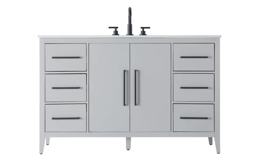 Millie 54" Bathroom Vanity in Grey - Image 1