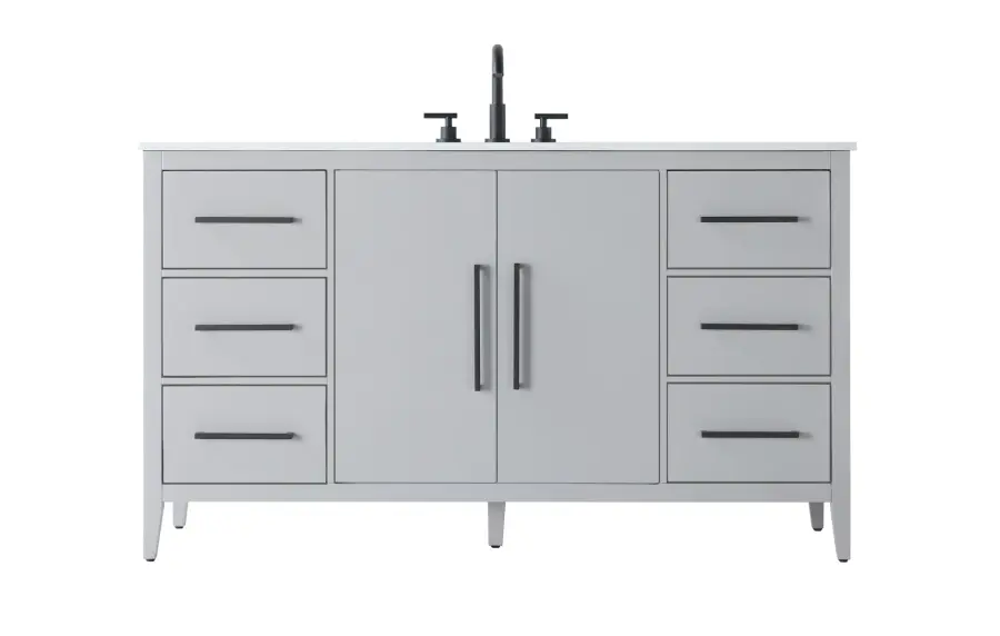 Millie 60" Bathroom Vanity in Grey - Image 1