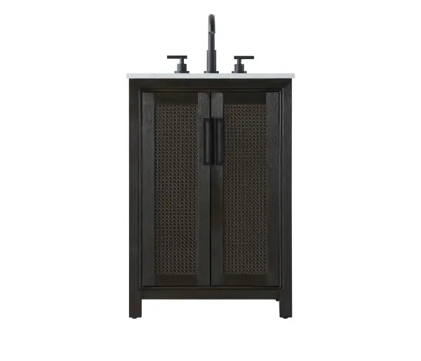 Dimensions
Length: 24"
Width: 21.5"
Height: 35"
Counter Top Length: 24"
Counter Top Width: 21.5"
Counter Top Height: 0.7"
Sink Width: 15.8"
Sink Depth: 10.9"
Sink Height: 6"
Sink Drain Hole Size: 1.77"
Faucet Hole Spacing: 8"3 Holes"
Specifications
Assembly Required: NO
Base Material: Solid wood and MDF
Counter Top Edge Style: Straight
Counter Top Finish: Marble white
Distressed Finish: NO
Drain Assembly Included: NO
Faucet Included: NO
Faucet Type: Widespread
Finish (Color): Chocolate Oak
Vanity Material: Solid Wood and MDF
Hardware Finish: Matte Black
Harware Material: Aluminum alloy
Number of Faucet Holes: 3
Number of Sinks: 1
Product Shape: Rectangle
Product Type: Bathroom Vanities
Product Warranty: 1 year limited
Sink Mounting Type: Undermount
Vanity Backsplash: NO
Vanity Mounting Type: Free-Standing
Weight: 87
Wire Included: No
Wood Type: Rubberwood
Shipment type: Oversized Ground
US Shipping Cost: $142.00
Drawers
Drawers Included: NO
Shelves
Number of Shelves: 1
Shelf Width: 19.7
Cabinets
Number of Cabinets: 1
Cabinet Interior Width: 19.7
Cabinet Interior Depth: 17.6
Cabinet Interior Height: 28