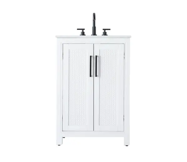 Dimensions
Length: 24"
Width: 21.5"
Height: 35"
Counter Top Length: 24"
Counter Top Width: 21.5"
Counter Top Height: 0.7"
Sink Width: 15.8"
Sink Depth: 10.9"
Sink Height: 6"
Sink Drain Hole Size: 1.77"
Faucet Hole Spacing: 8"3 Holes"
Specifications
Assembly Required: NO
Base Material: Solid wood and MDF
Counter Top Edge Style: Straight
Counter Top Finish: Marble white
Distressed Finish: NO
Drain Assembly Included: NO
Faucet Included: NO
Faucet Type: Widespread
Finish (Color): White
Vanity Material: Solid Wood and MDF
Hardware Finish: Matte Black
Harware Material: Aluminum alloy
Number of Faucet Holes: 3
Number of Sinks: 1
Product Shape: Rectangle
Product Type: Bathroom Vanities
Product Warranty: 1 year limited
Sink Mounting Type: Undermount
Vanity Backsplash: NO
Vanity Mounting Type: Free-Standing
Weight: 91
Wire Included: No
Wood Type: Rubberwood
Shipment type: Oversized Ground
US Shipping Cost: $142.00
Drawers
Drawers Included: NO
Shelves
Number of Shelves: 1
Shelf Width: 19.7
Cabinets
Number of Cabinets: 1
Cabinet Interior Width: 19.7
Cabinet Interior Depth: 17.6
Cabinet Interior Height: 28