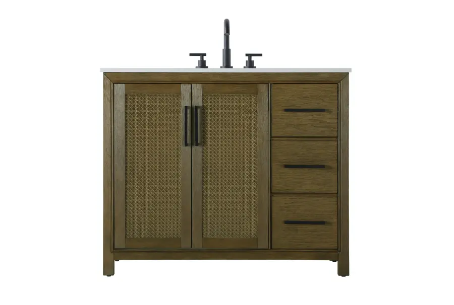 Alina 42" Bathroom Vanity in Hazel Oak - Image 1