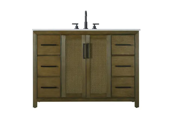 Alina 48" Bathroom Vanity in Hazel Oak - Image 1