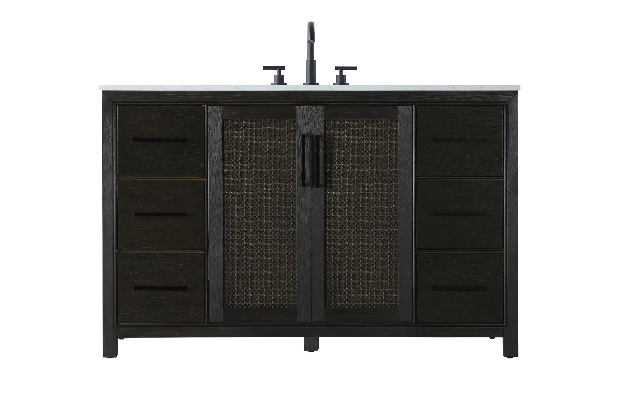 Alina 54" Bathroom Vanity in Chocolate Oak
