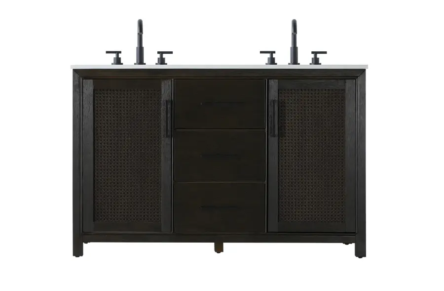 Alina 54" Bathroom Vanity in Chocolate Oak - Image 1