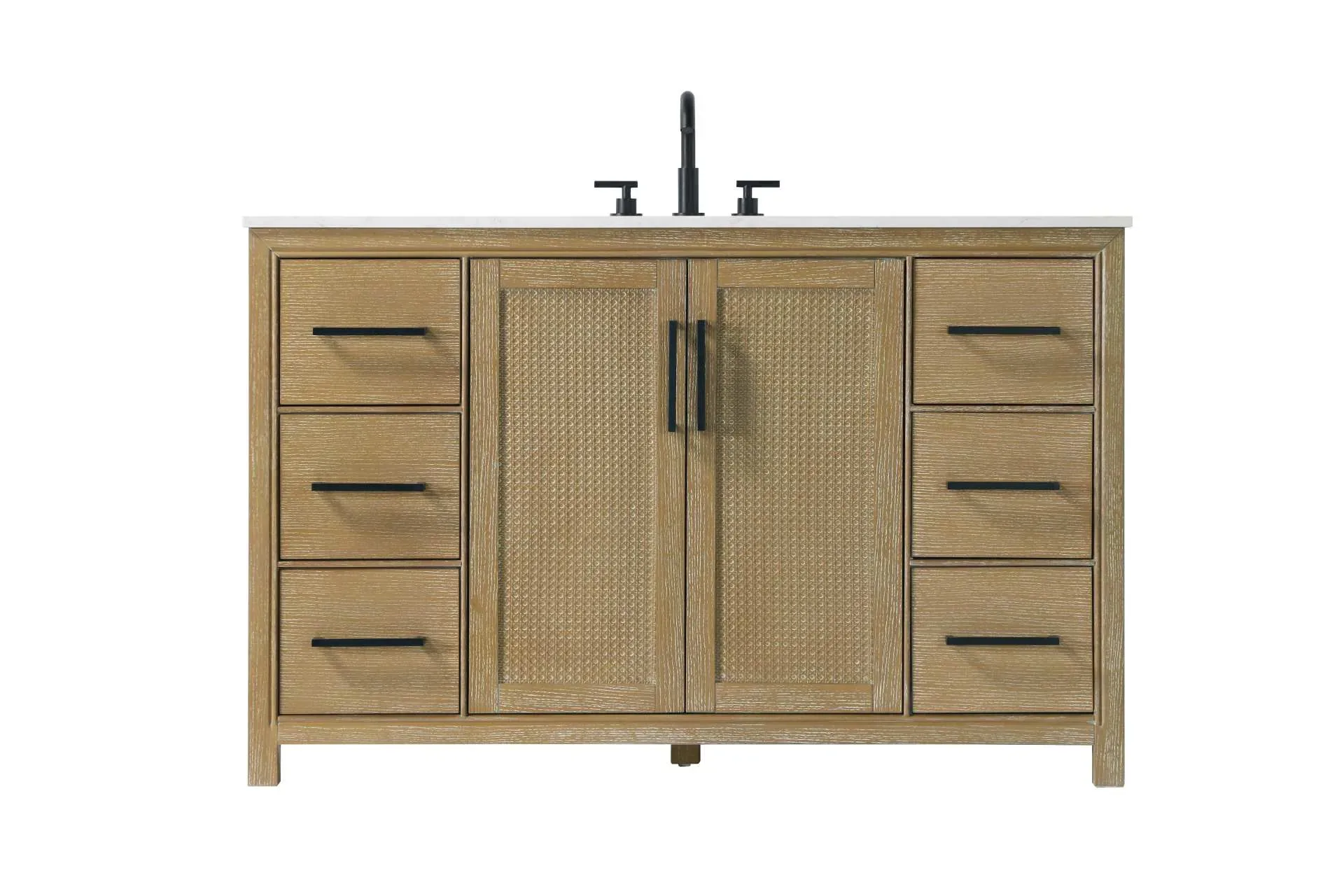 Alina 54" Bathroom Vanity in Linen Oak
