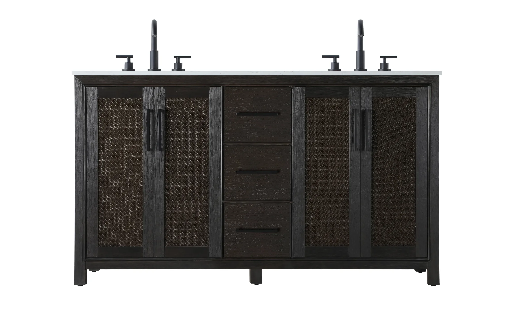 Alina 60" Bathroom Vanity in Chocolate Oak