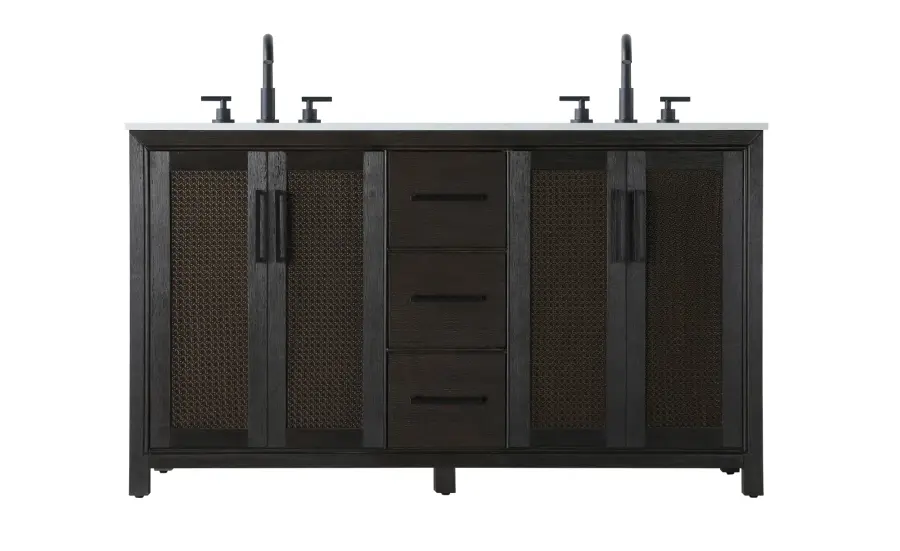 Alina 60" Bathroom Vanity in Chocolate Oak - Image 1