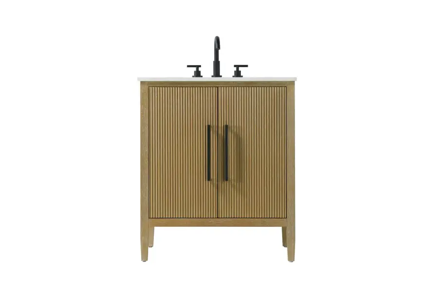 Blakely 30" Bathroom Vanity in Linen Oak - Image 1