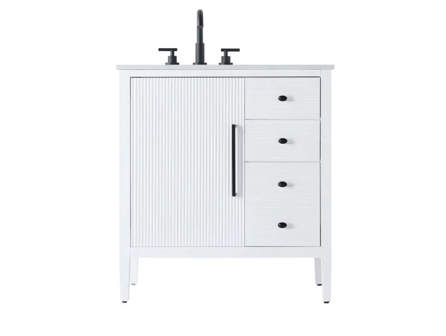 Blakely 32" Bathroom Vanity in White - Image 1