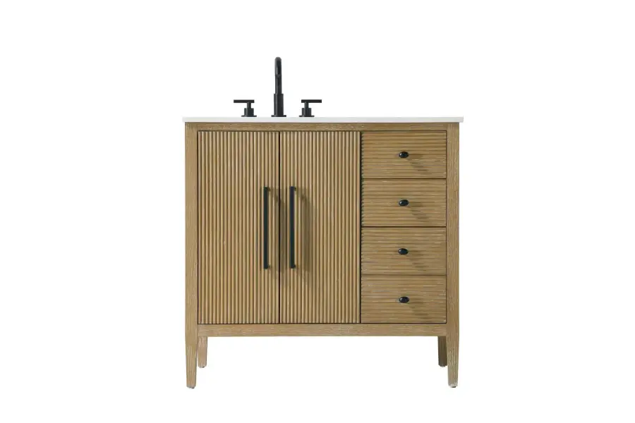 Blakely 36" Bathroom Vanity in Linen Oak - Image 1