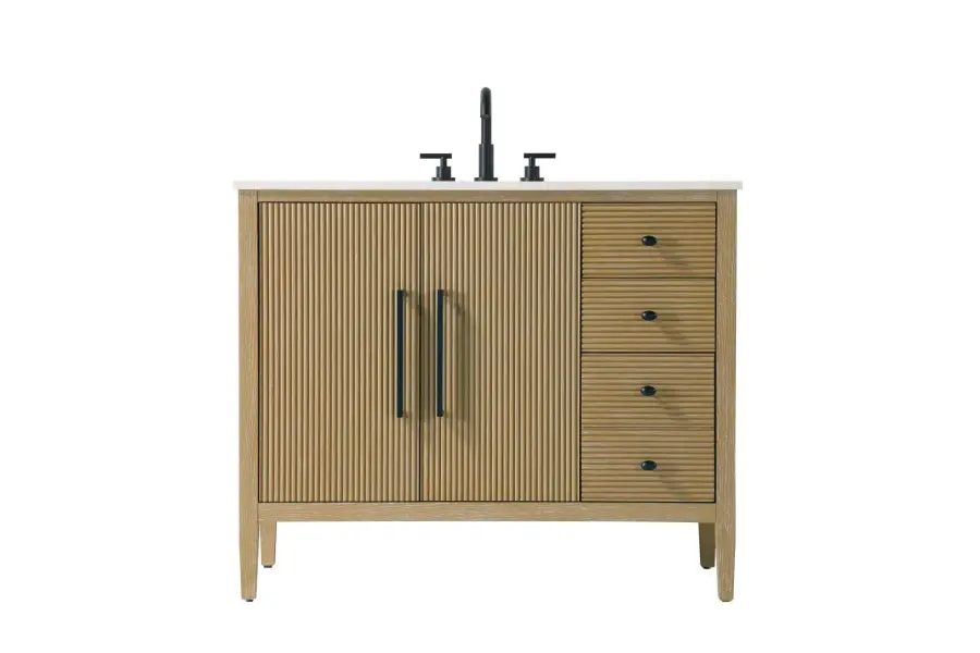 Blakely 42" Bathroom Vanity in Linen Oak - Image 1