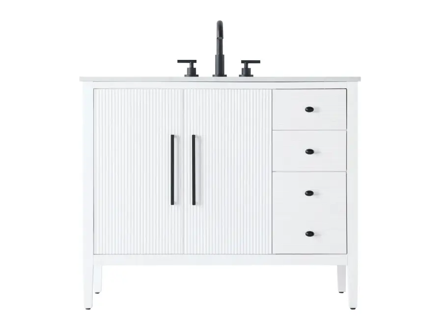 Blakely 42" Bathroom Vanity in White - Image 1