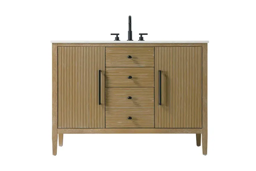 Blakely 48" Bathroom Vanity in Linen Oak - Image 1