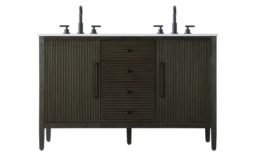 Blakely 54" Bathroom Vanity in Chocolate Oak - Image 1