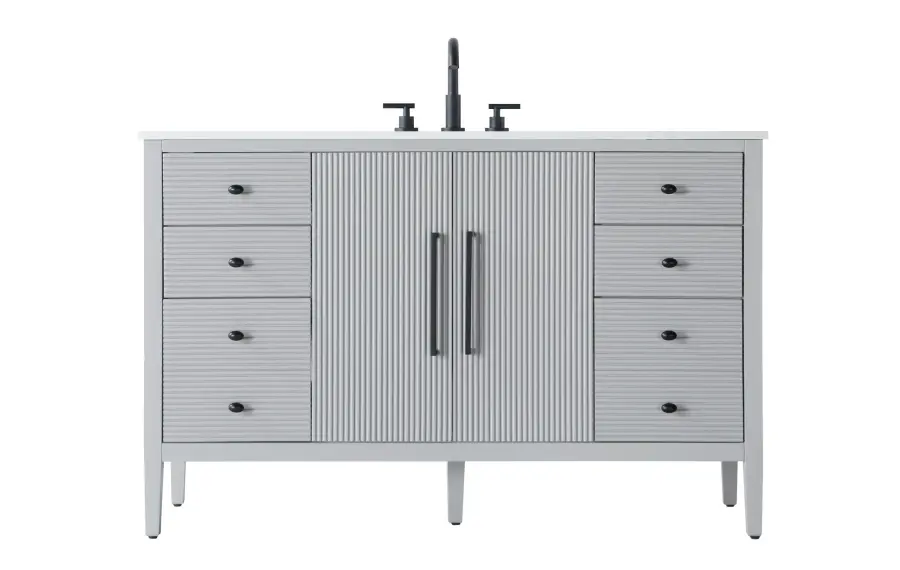 Blakely 54" Bathroom Vanity in Grey - Image 1