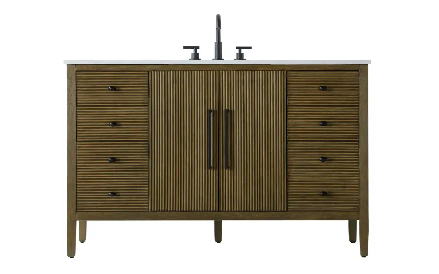 Blakely 54" Bathroom Vanity in Hazel Oak - Image 1