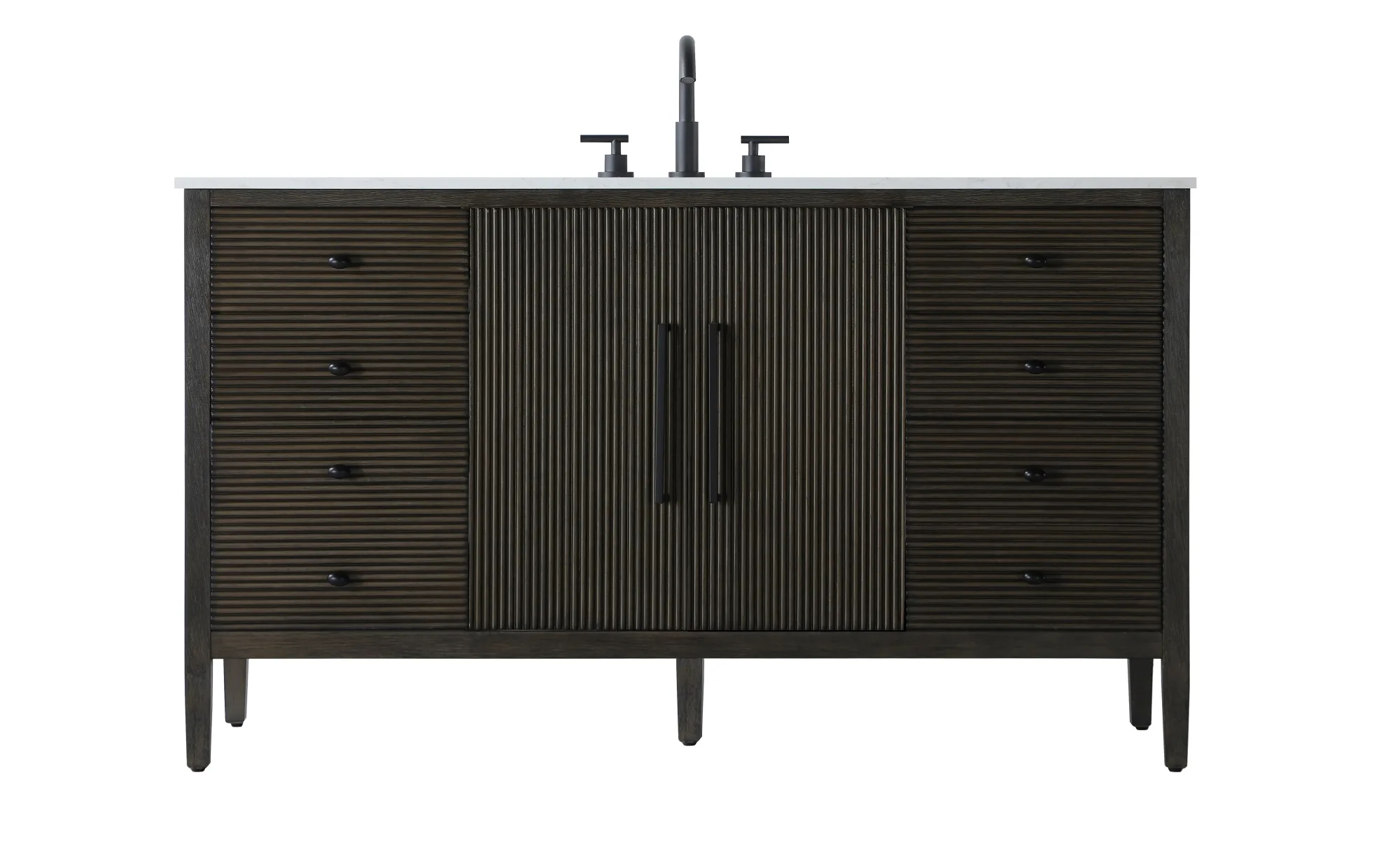 Blakely 60" Bathroom Vanity in Chocolate Oak