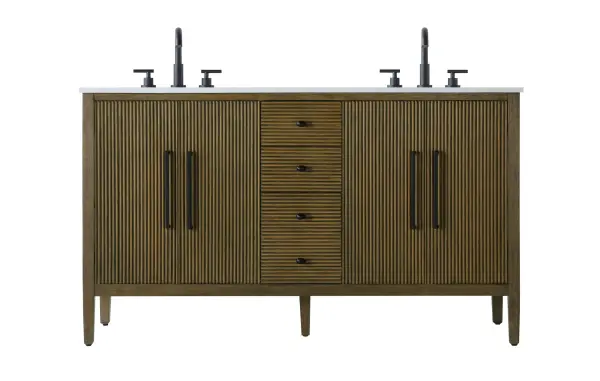 Blakely 60" Bathroom Vanity in Hazel Oak - Image 1