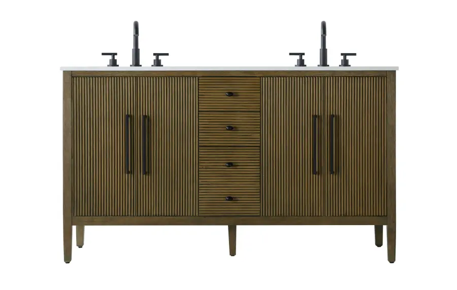 Blakely 60" Bathroom Vanity in Hazel Oak - Image 1
