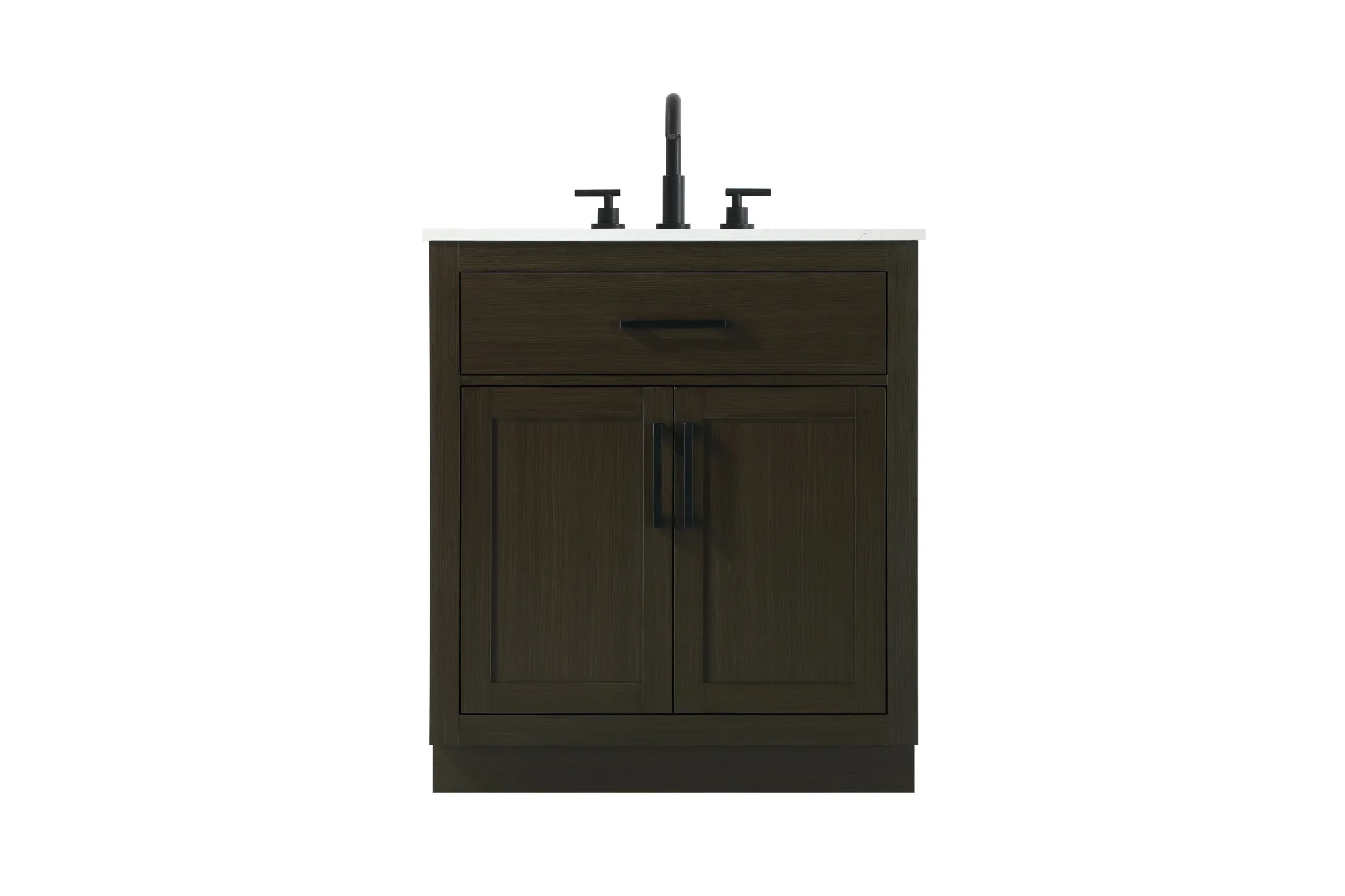 Alden 30" Bathroom Vanity in Mocha Brown