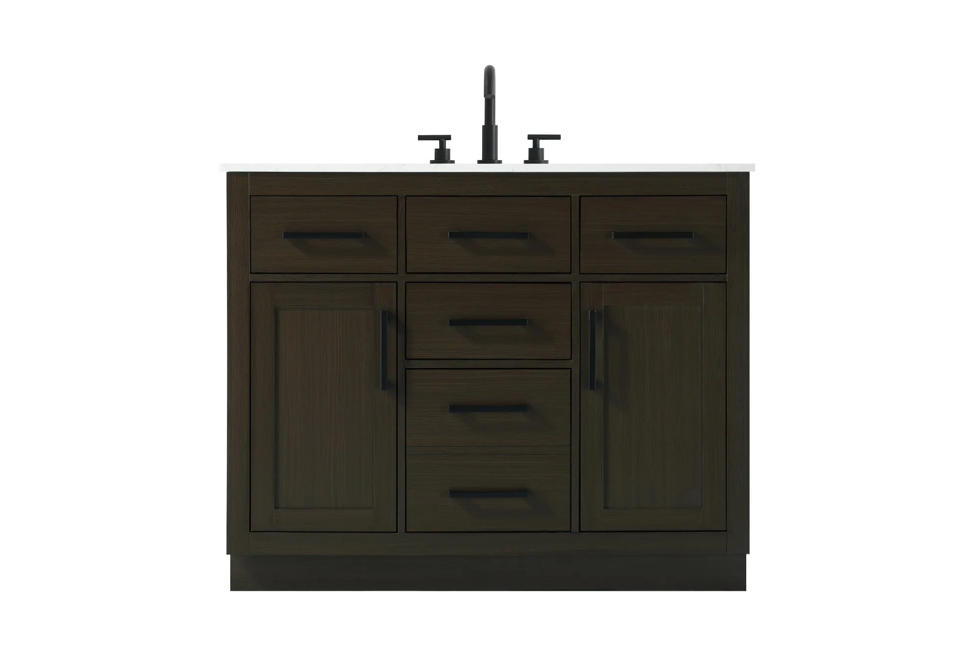 Alden Bathroom Vanity in Mocha Brown