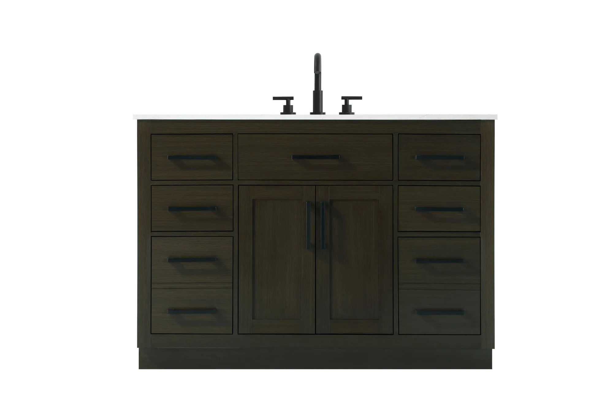 Alden Bathroom Vanity in Mocha Brown