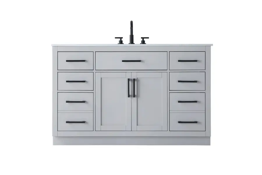 Alden 54" Bathroom Vanity in Grey - Image 1