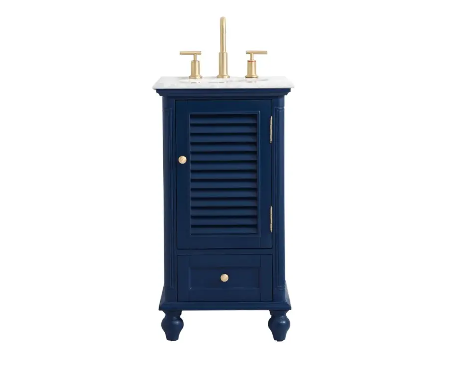 Rhodes 19" Vanity Sink Set in Blue