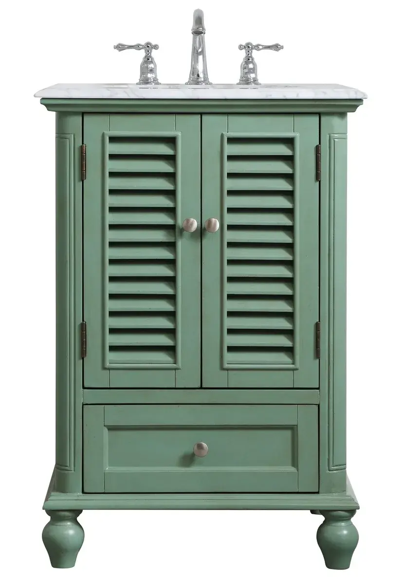 Rhodes Single Bathroom Vanity in Vintage Mint