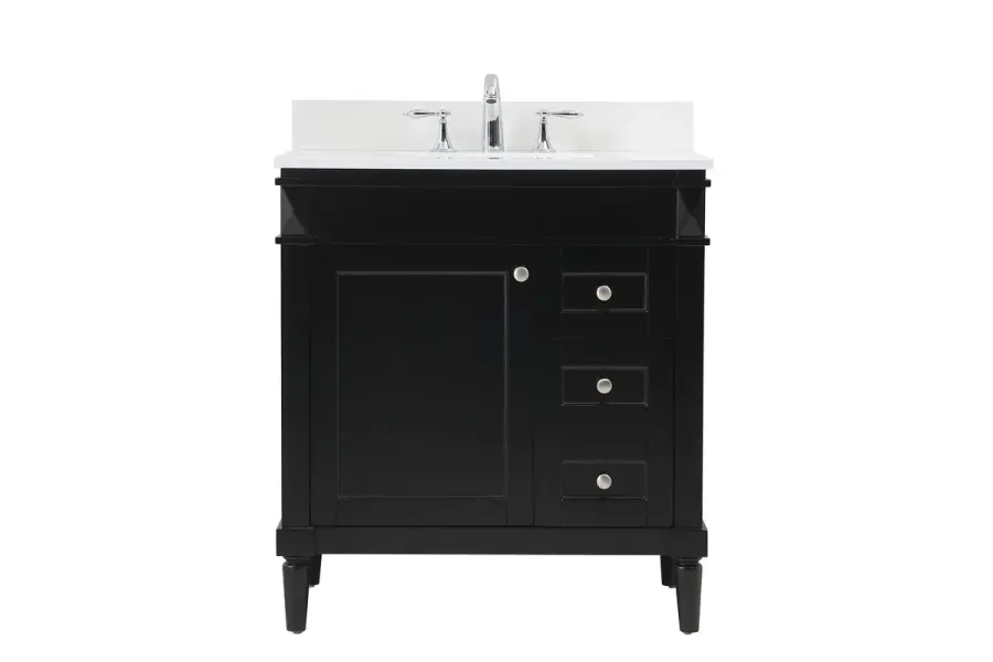 Bennett 32" Single Bathroom Vanity in Black