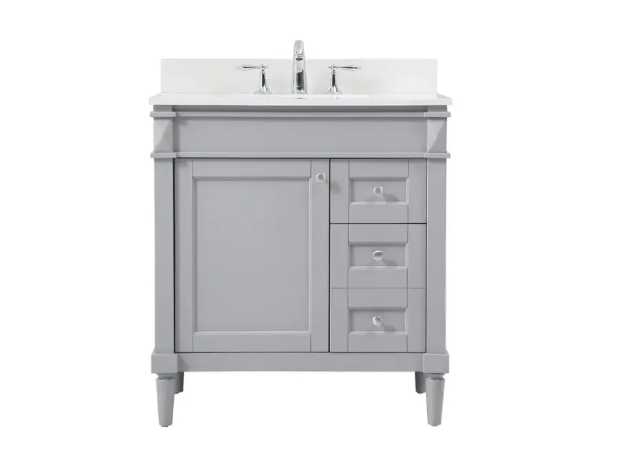 Bennett 32" Single Bathroom Vanity in Grey