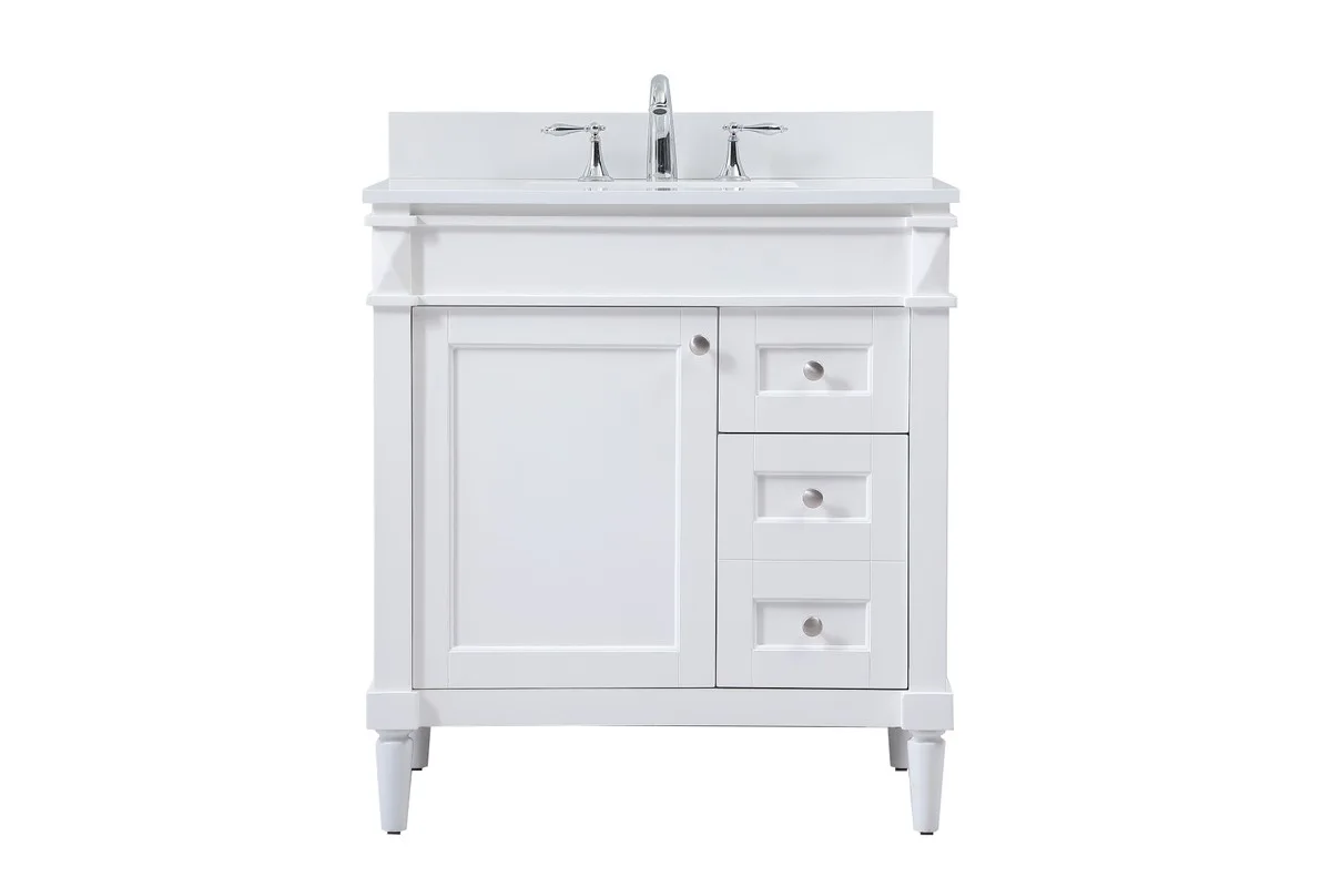 Bennett 32" Single Bathroom Vanity in White