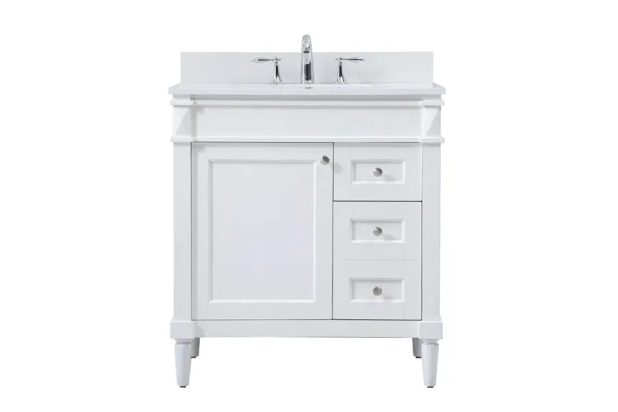 Bennett 32" Single Bathroom Vanity in White