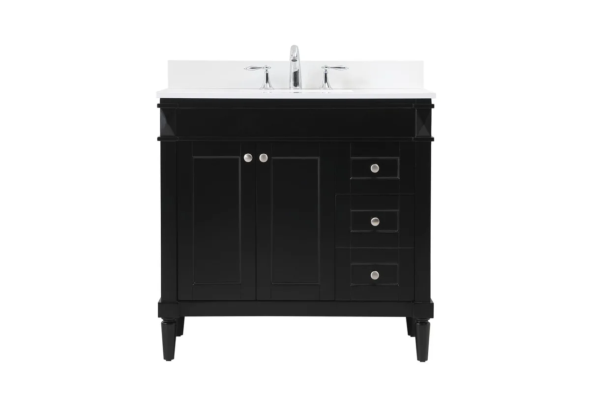 Bennett 36" Single Bathroom Vanity in Black