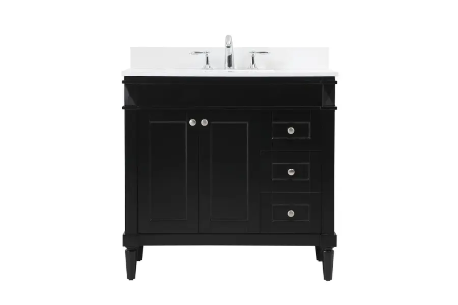 Bennett 36" Single Bathroom Vanity in Black