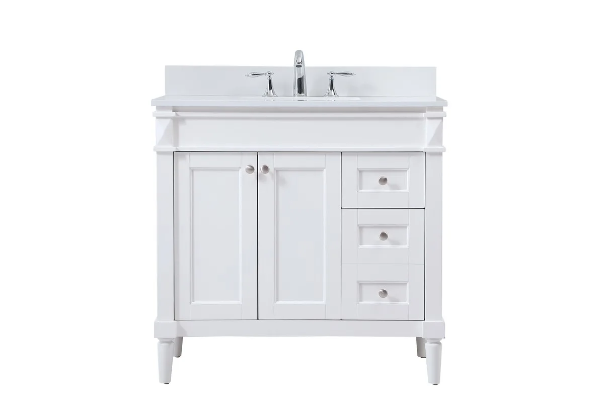 Bennett 36" Single Bathroom Vanity in White