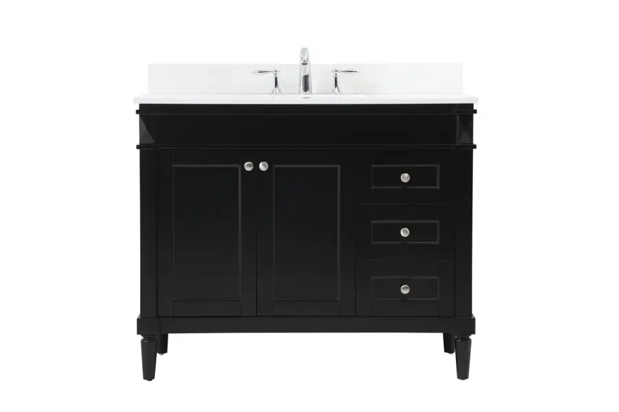 Bennett 42" Single Bathroom Vanity in Black