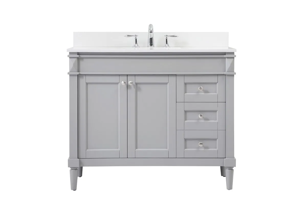Bennett Single Bathroom Vanity in grey