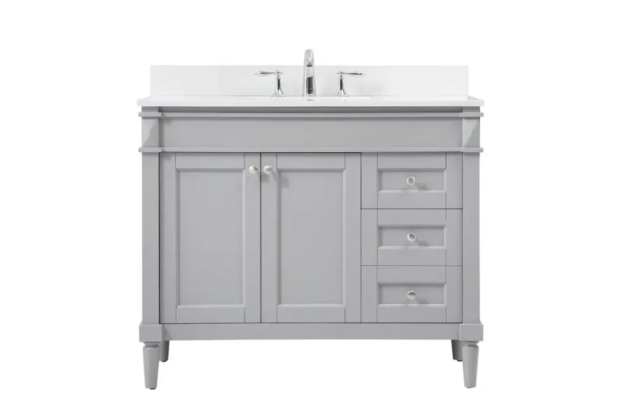 Bennett 42" Single Bathroom Vanity in Grey