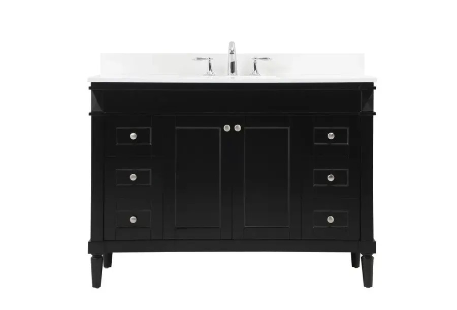 Bennett 48" Single Bathroom Vanity in Black