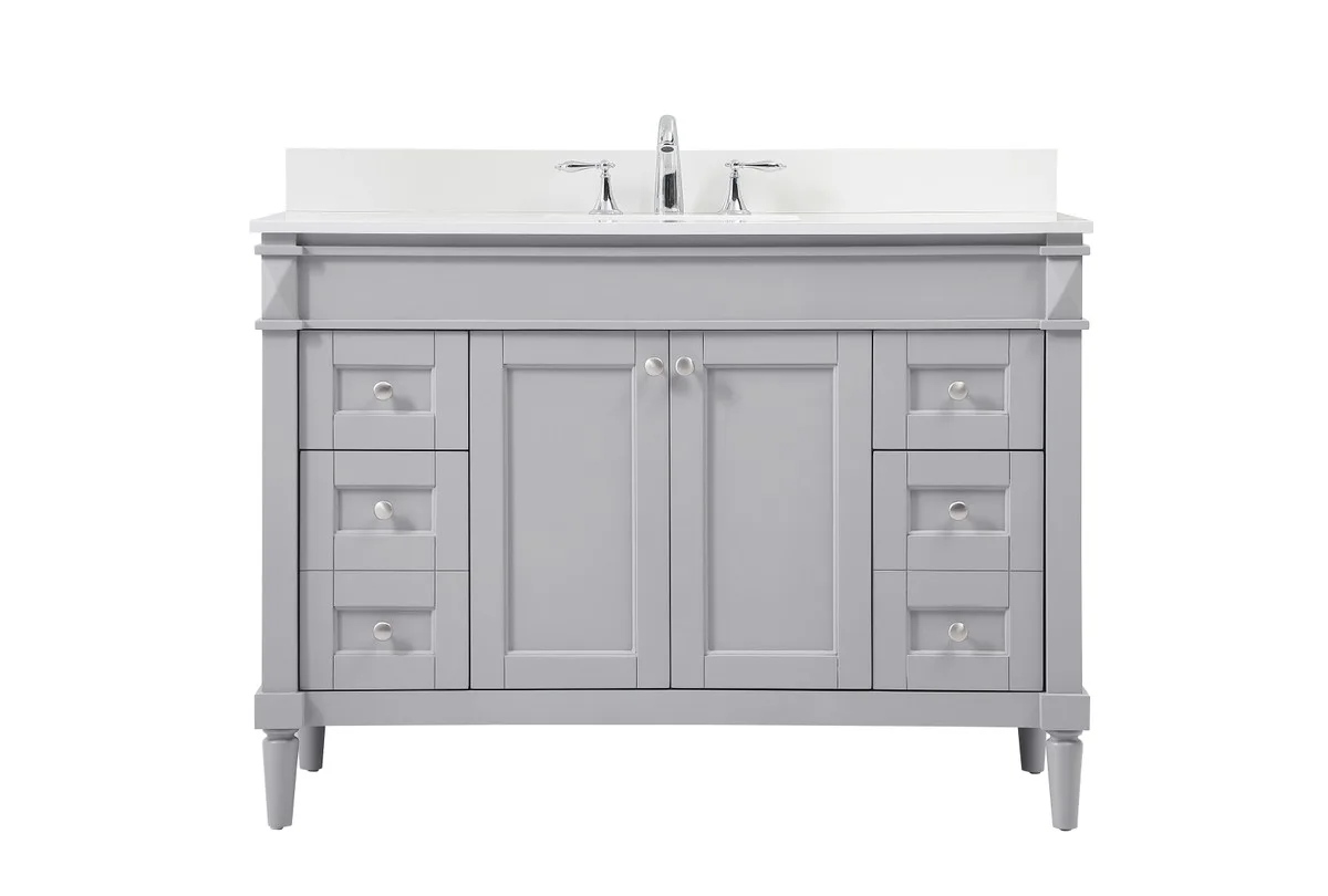 Bennett Single Bathroom Vanity in grey