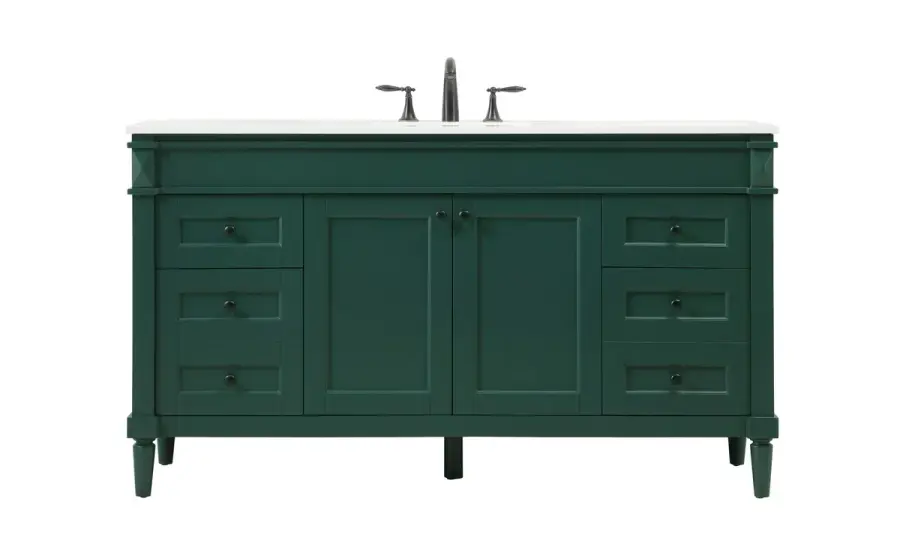 Bennett 60" Double Vanity in Green