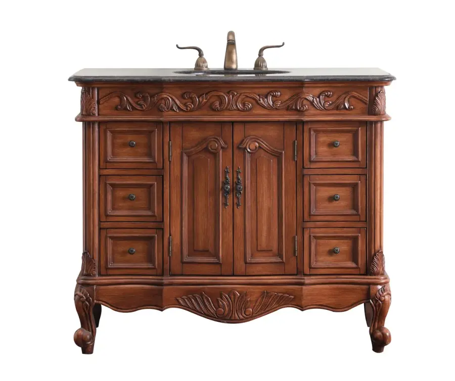 Oakland 42" Single Bathroom Vanity in Teak