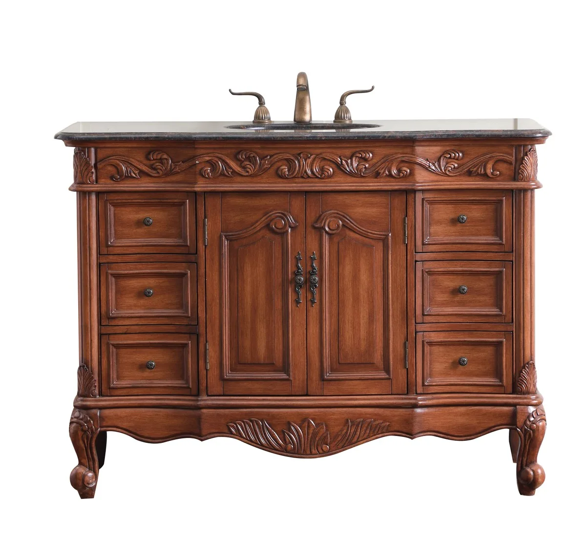 Oakland Single Bathroom Vanity Set in teak