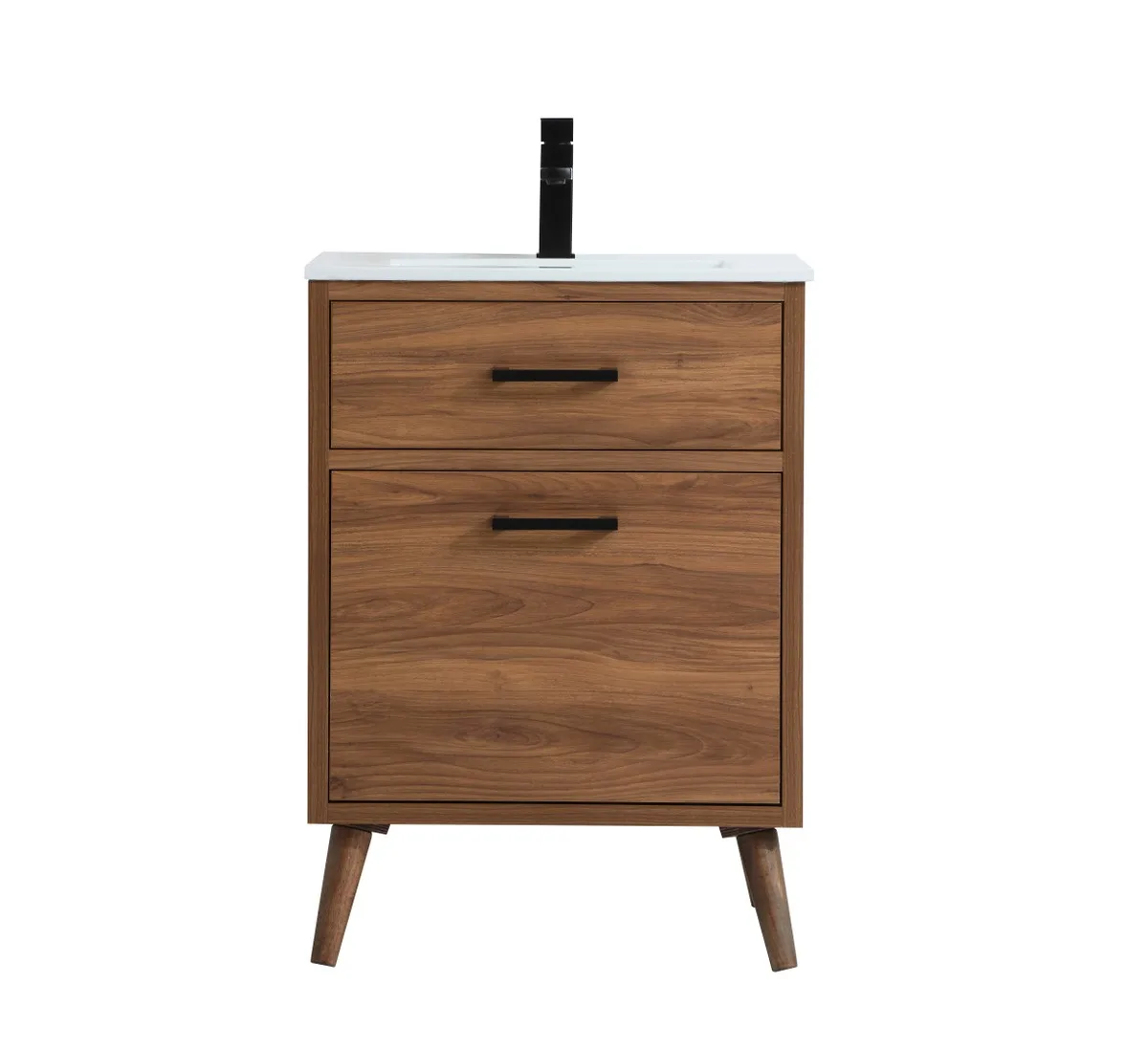 Boise 24" Bathroom Vanity in Walnut Brown