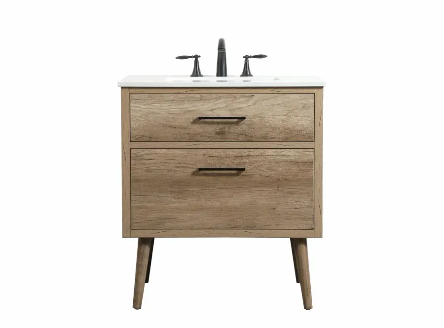 Boise 30" Single Bathroom Vanity in Natural Oak