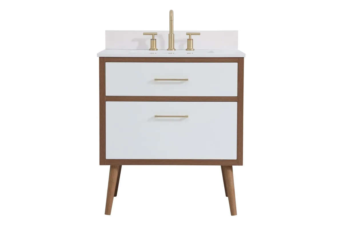 Boise 30" Bathroom Vanity Set in White