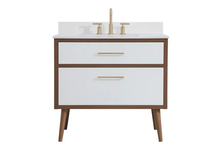 Boise 36" Bathroom Vanity Set in White