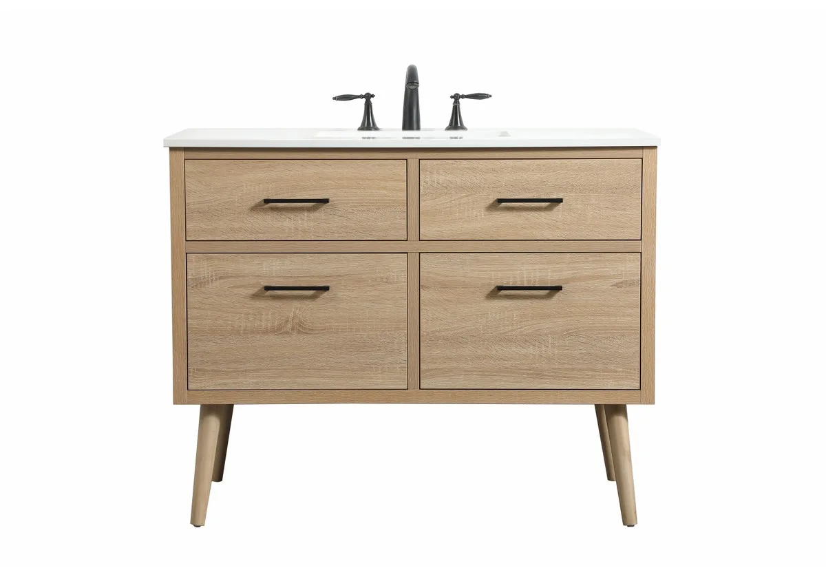 Boise Single Bathroom Vanity in Mango Wood